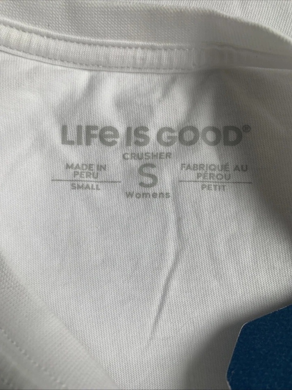 Life Is Good White Long-Sleeve Tee with Orange-Red Pumpkin Graphic - Picture 3 of 4